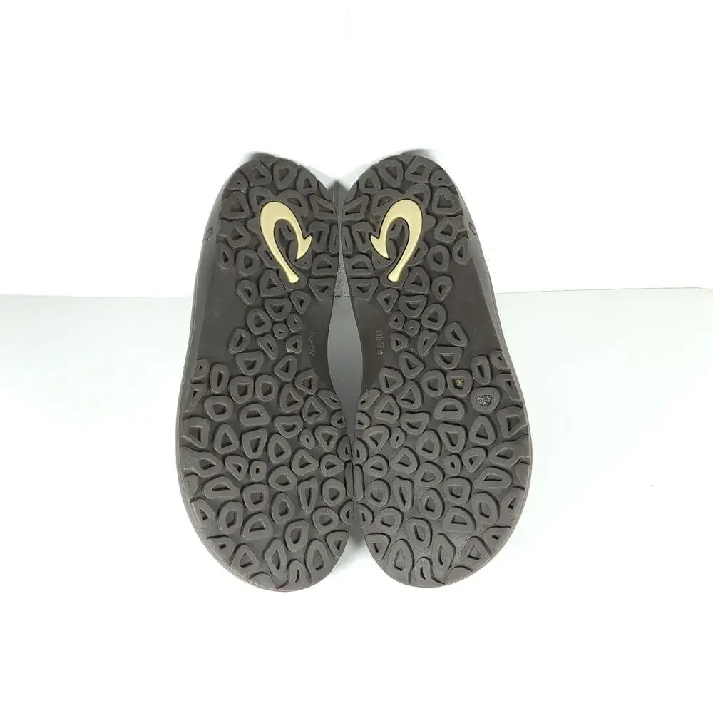 Olukai Men's Ohana US9 Brown Slip On Flat Thong Sandals